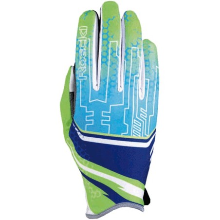 Rennen Handschuhe Roeckl LL Top Function Leynar blau-lime